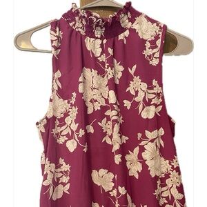 Sienna Sky Red Smocked Tank Top